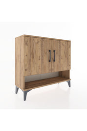 Arges Şifonyer 2 Raflı 2 Kapaklı 88x30x80 Çam-Çam