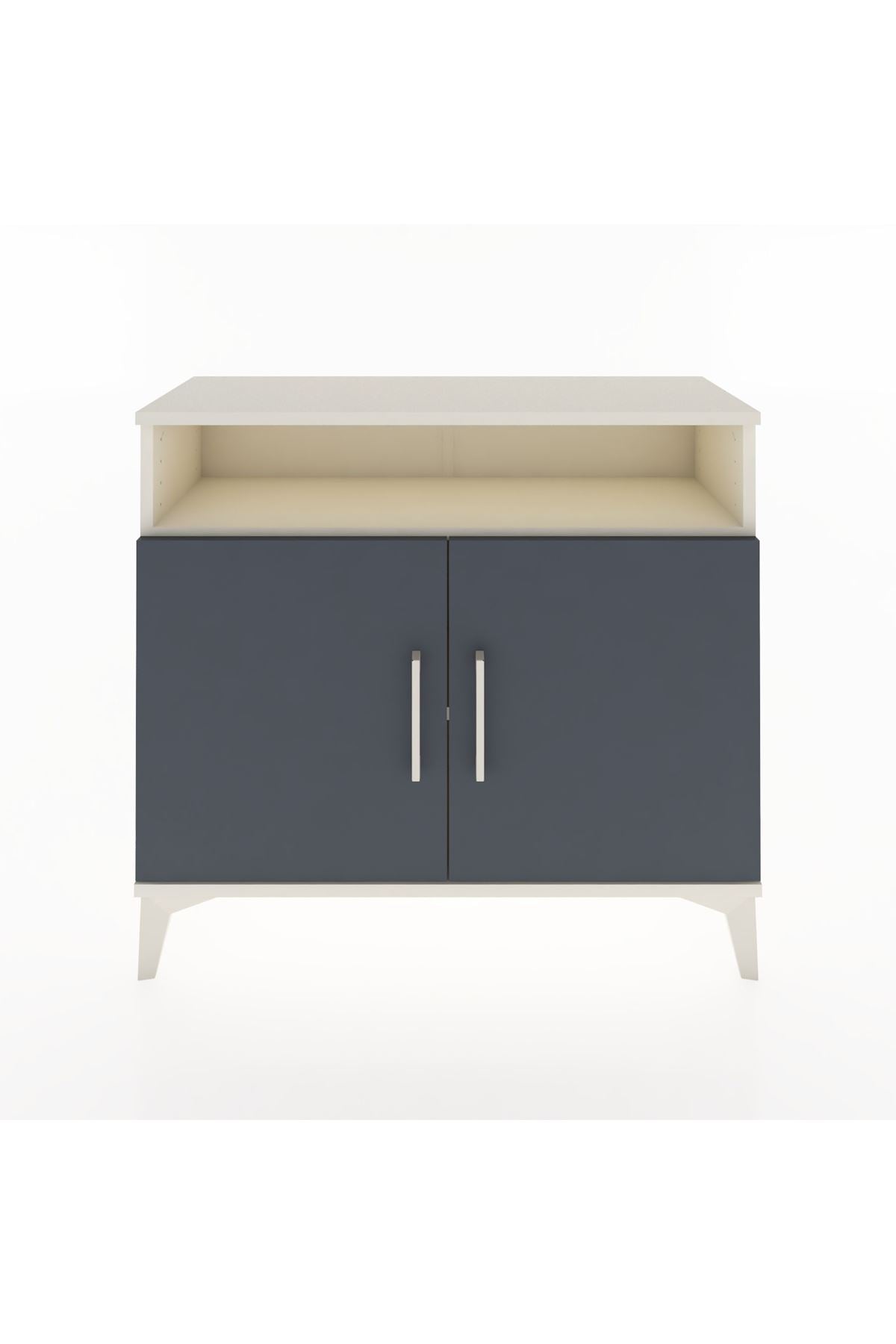 Arges Şifonyer 2 Raflı 2 Kapaklı 88x30x80 Aytaşı-Antrasit