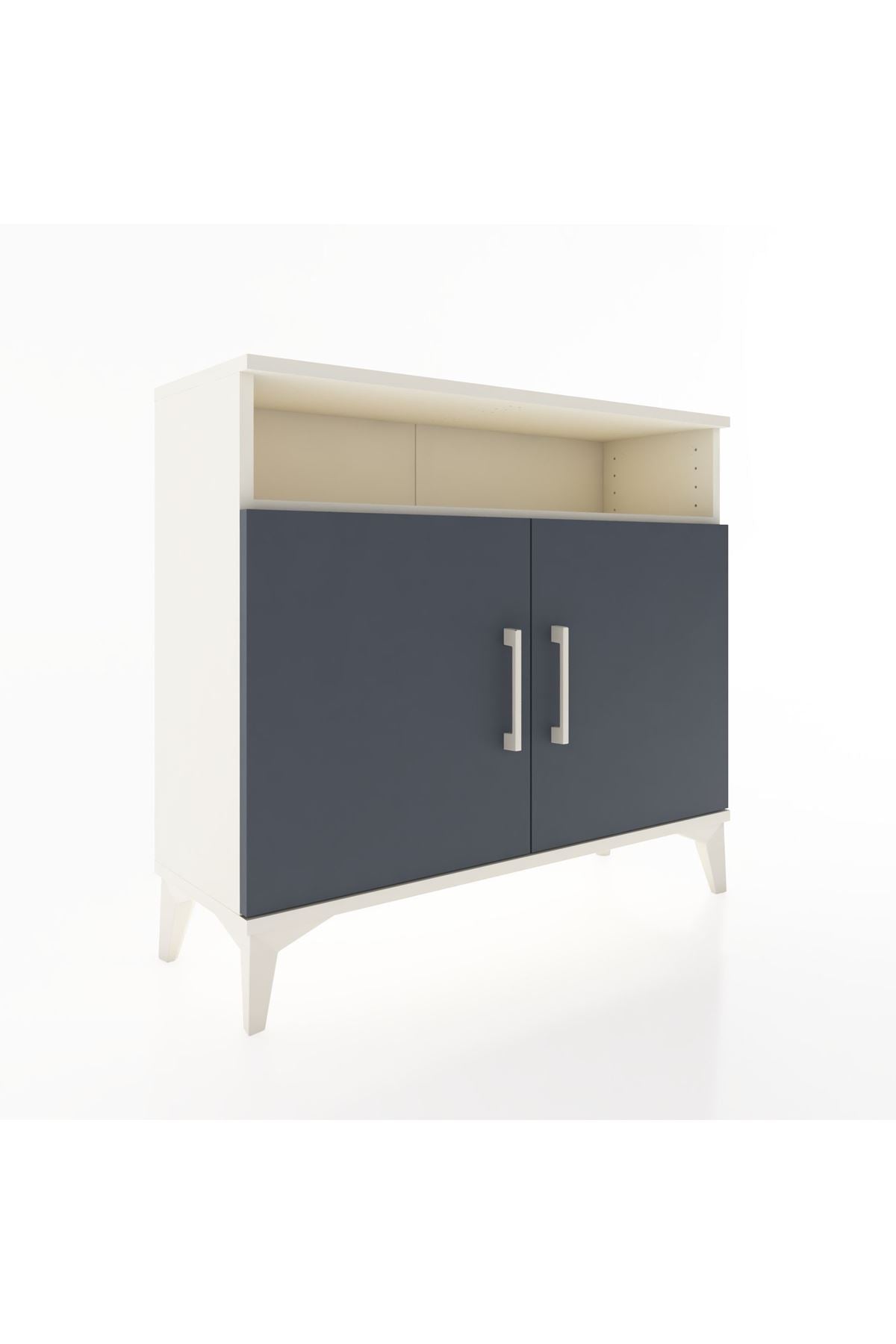Arges Şifonyer 2 Raflı 2 Kapaklı 88x30x80 Aytaşı-Antrasit