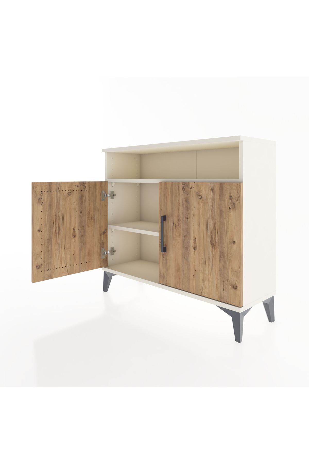 Arges Şifonyer 2 Raflı 2 Kapaklı 88x30x80 Aytaşı-Çam