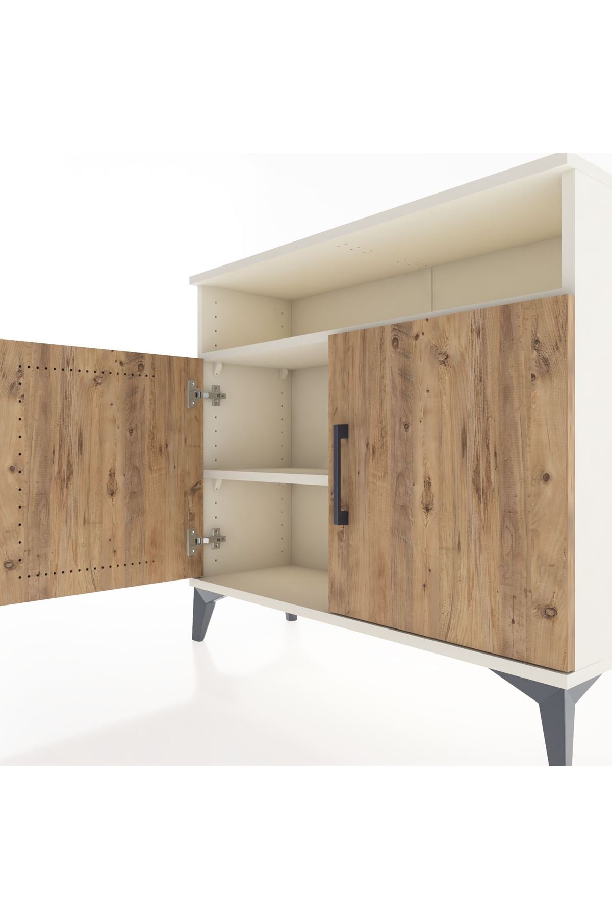 Arges Şifonyer 2 Raflı 2 Kapaklı 88x30x80 Aytaşı-Çam