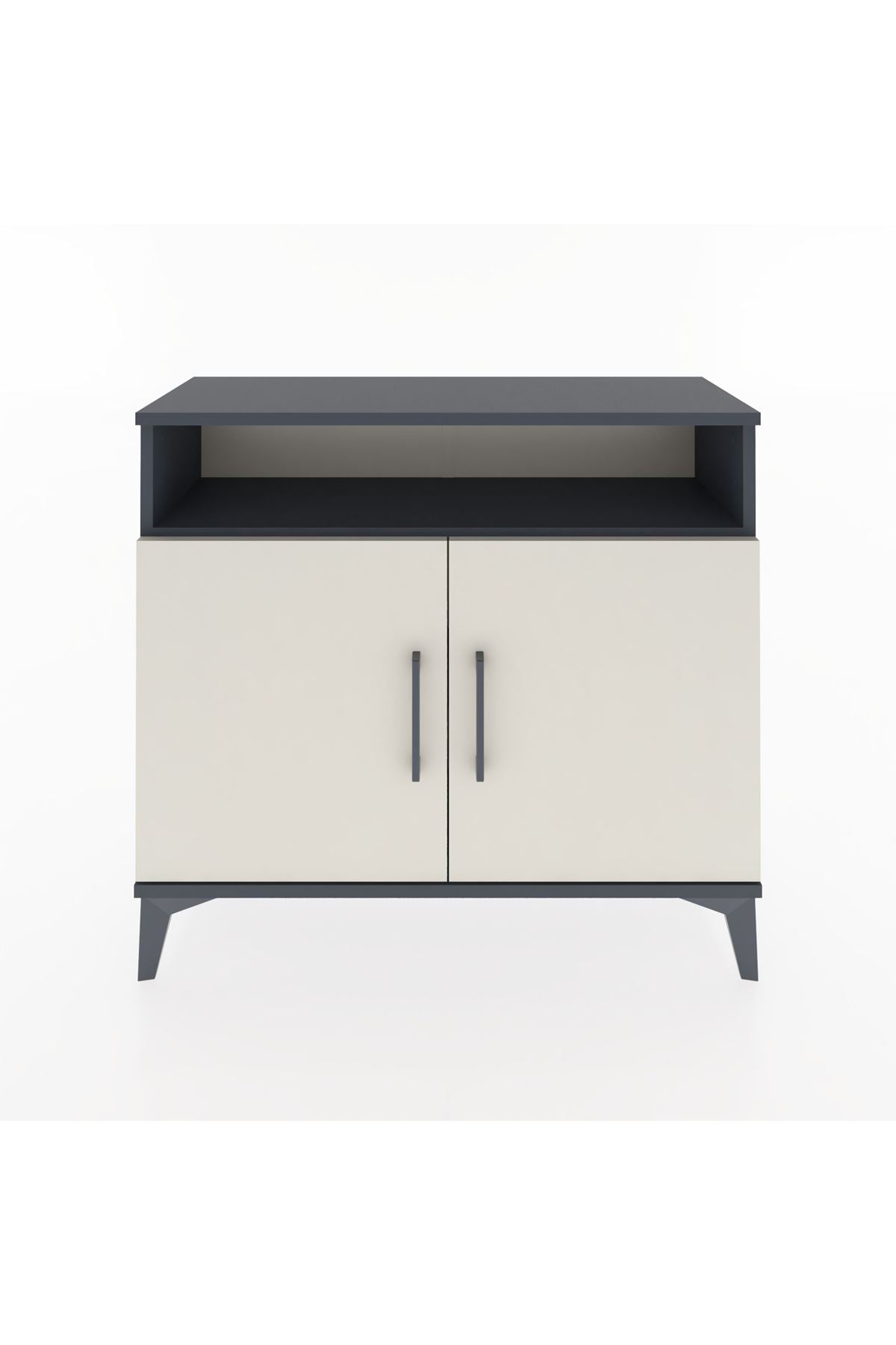 Arges Şifonyer 2 Raflı 2 Kapaklı 88x30x80 Antrasit-Aytaşı