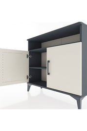 Arges Şifonyer 2 Raflı 2 Kapaklı 88x30x80 Antrasit-Aytaşı