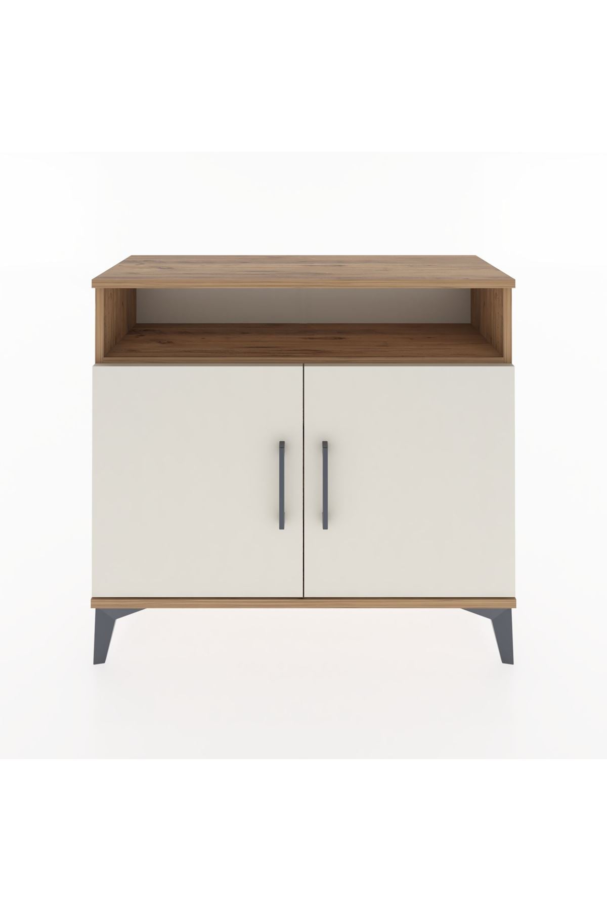 Arges Şifonyer 2 Raflı 2 Kapaklı 88x30x80 Çam-Aytaşı