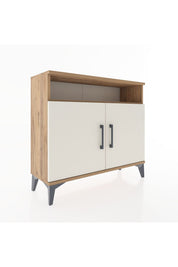 Arges Şifonyer 2 Raflı 2 Kapaklı 88x30x80 Çam-Aytaşı