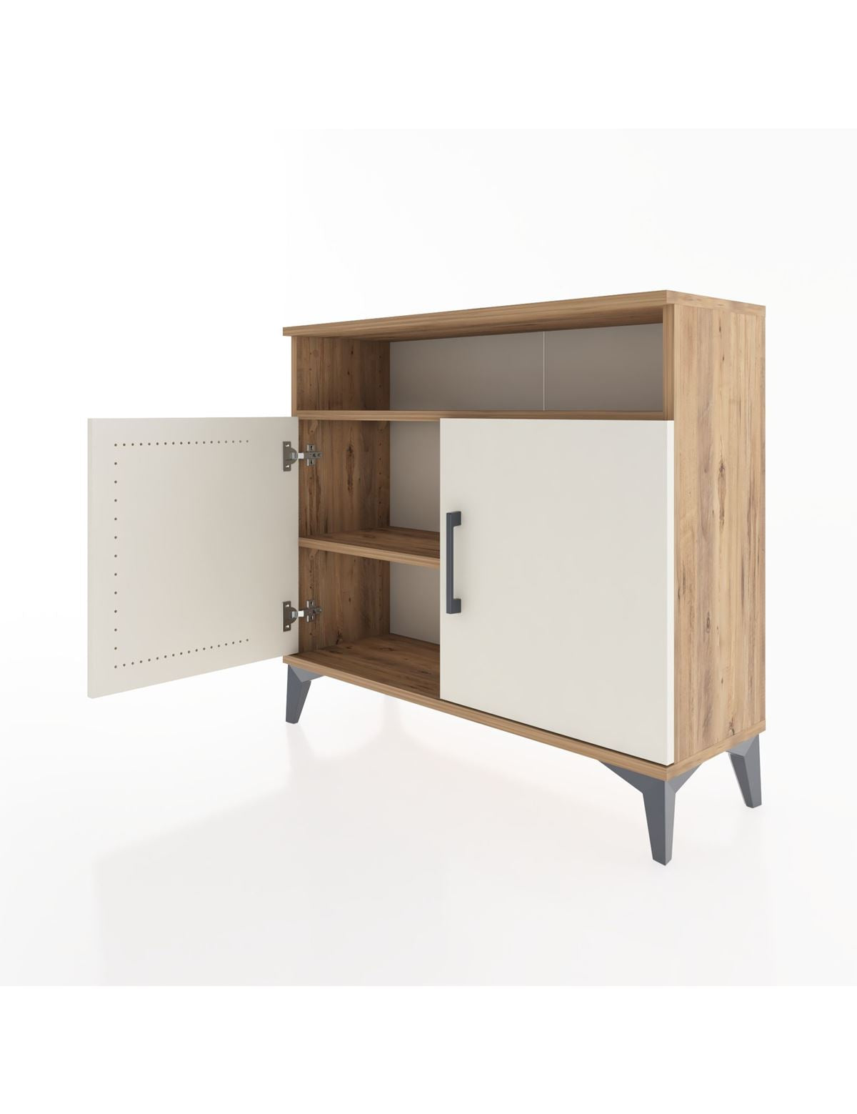 Arges Şifonyer 2 Raflı 2 Kapaklı 88x30x80 - S03M025V7A