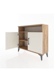 Arges Şifonyer 2 Raflı 2 Kapaklı 88x30x80 Çam-Aytaşı