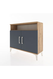 Arges Şifonyer 2 Raflı 2 Kapaklı 88x30x80 Çam-Antrasit