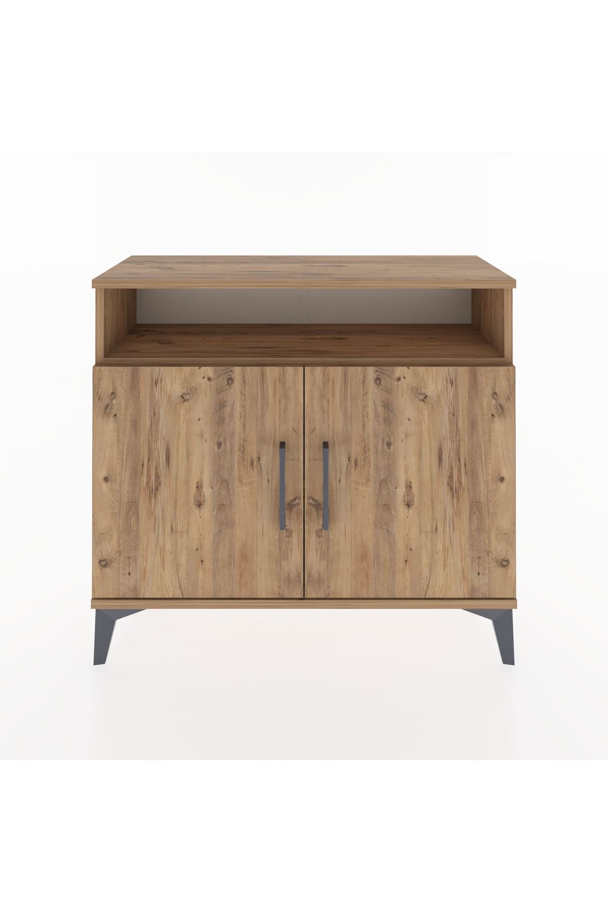 Arges Şifonyer 2 Raflı 2 Kapaklı 88x30x80 Çam-Çam