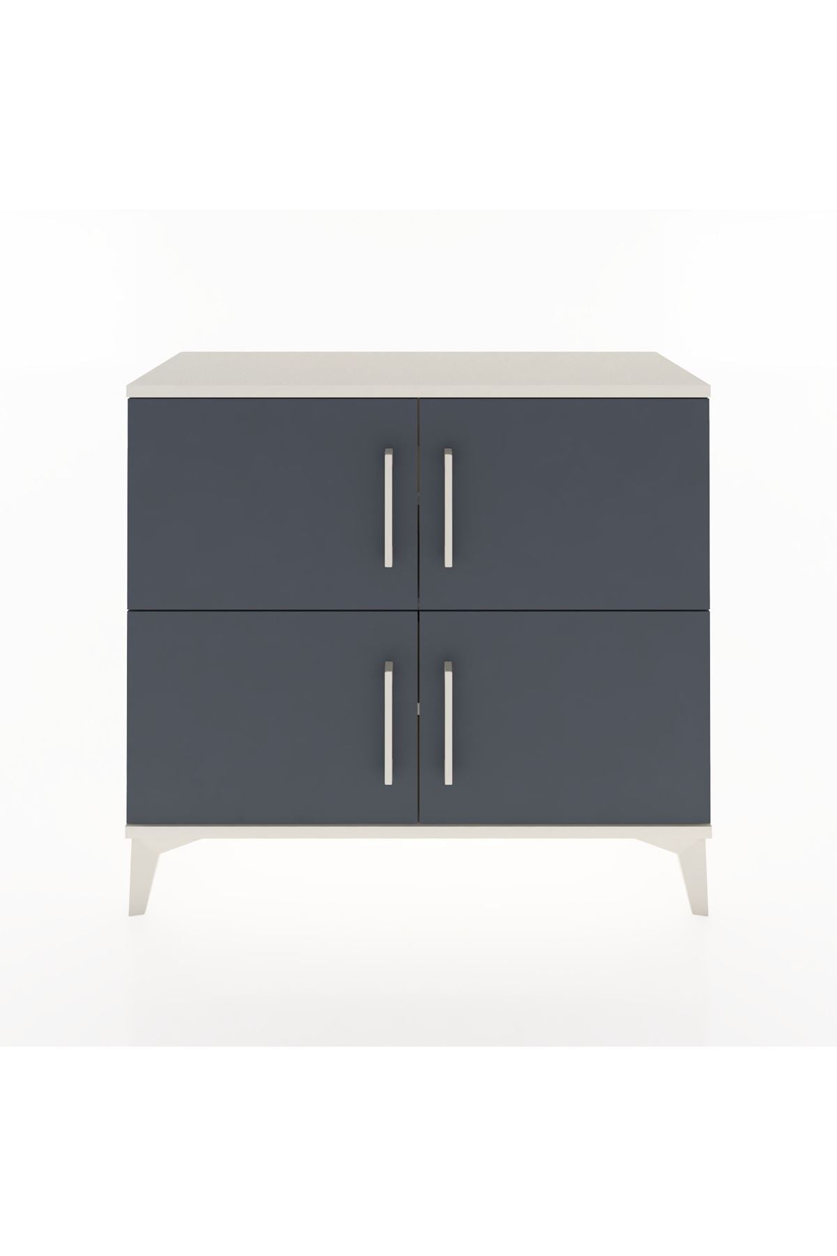 Arges Şifonyer 3 Raflı 4 Kapaklı 88x30x80 Aytaşı-Antrasit