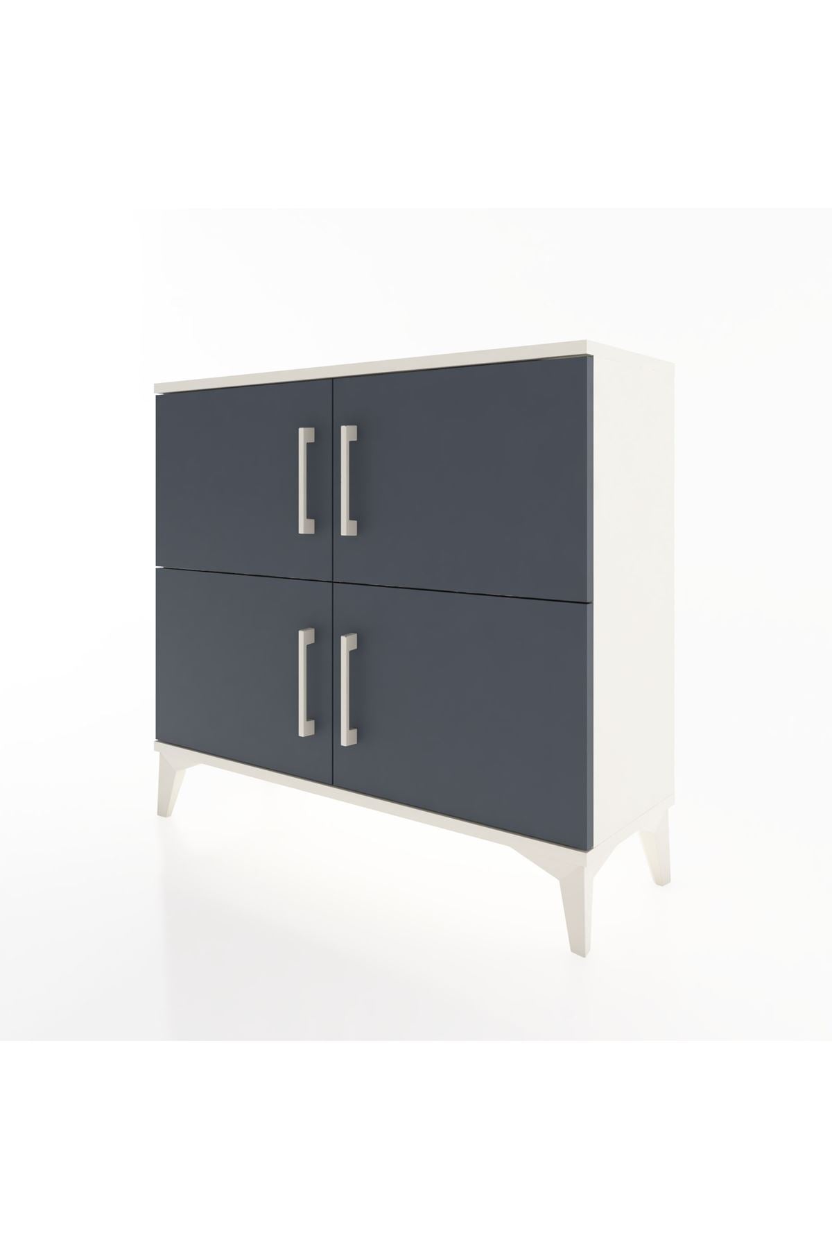 Arges Şifonyer 3 Raflı 4 Kapaklı 88x30x80 Aytaşı-Antrasit