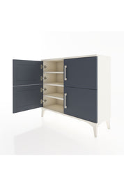 Arges Şifonyer 3 Raflı 4 Kapaklı 88x30x80 Aytaşı-Antrasit