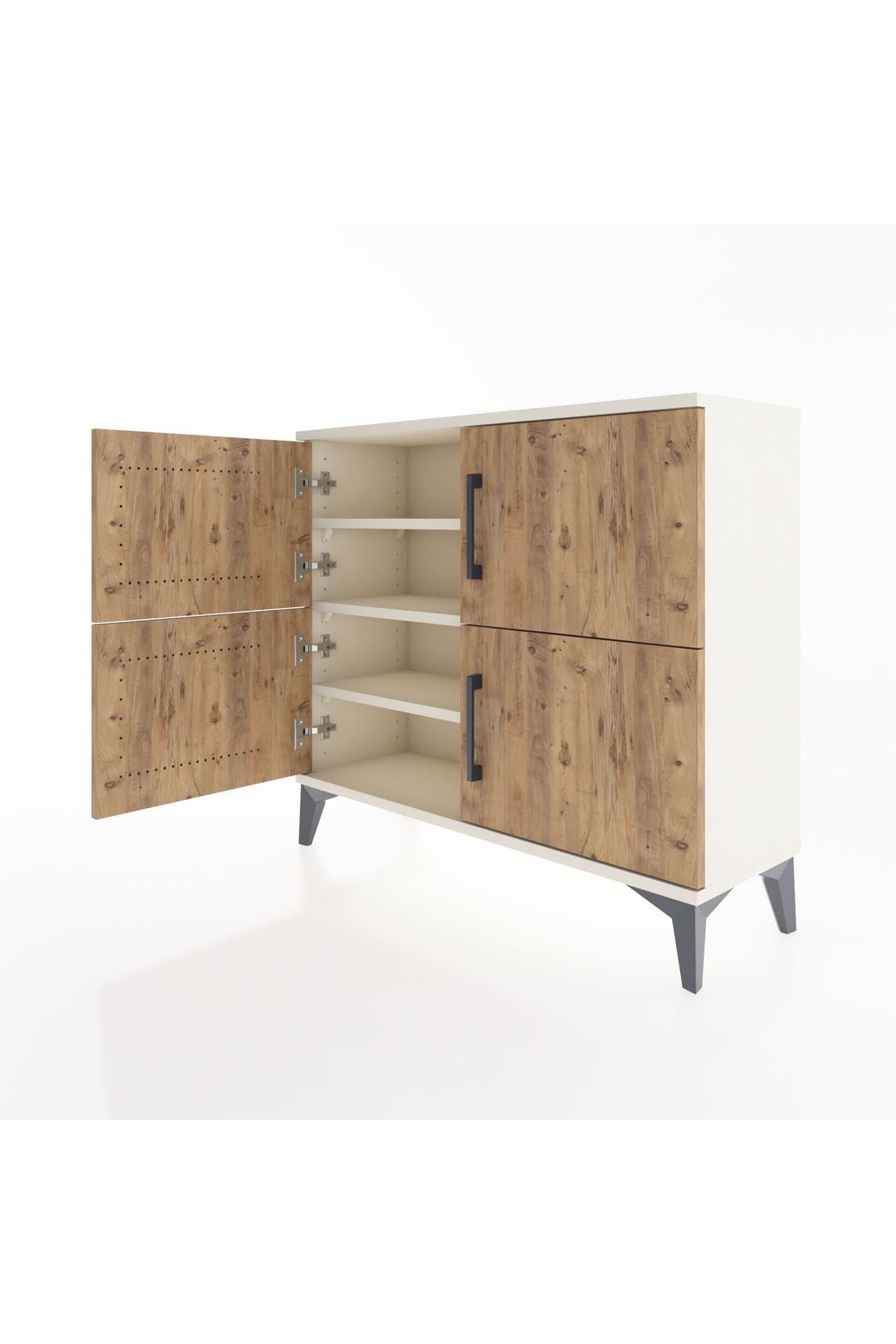 Arges Şifonyer 3 Raflı 4 Kapaklı 88x30x80 Aytaşı-Çam