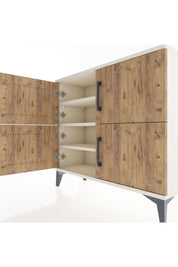 Arges Şifonyer 3 Raflı 4 Kapaklı 88x30x80 Aytaşı-Çam