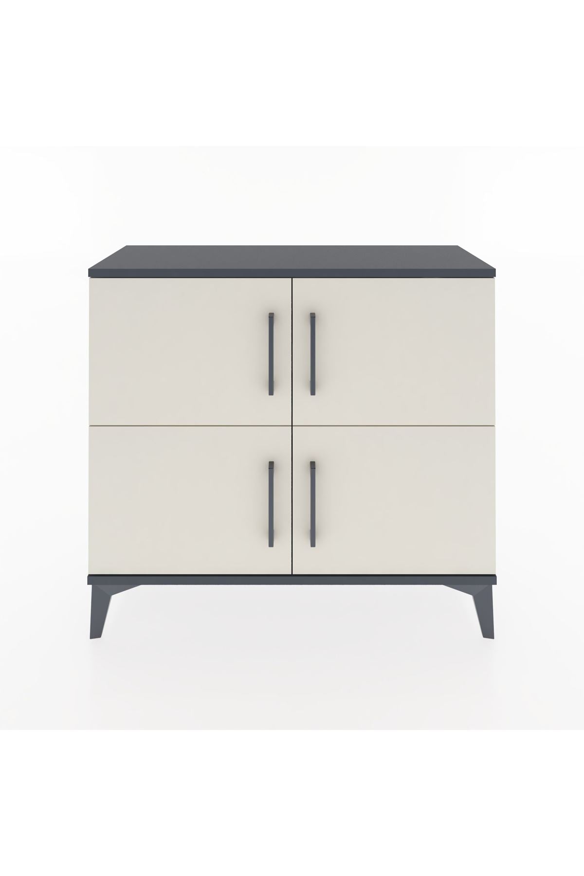 Arges Şifonyer 3 Raflı 4 Kapaklı 88x30x80 Antrasit-Aytaşı