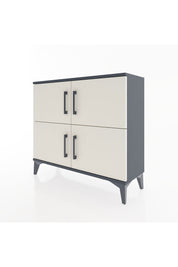 Arges Şifonyer 3 Raflı 4 Kapaklı 88x30x80 Antrasit-Aytaşı