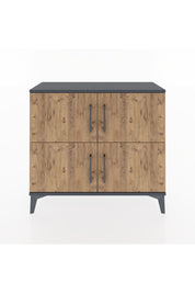 Arges Şifonyer 3 Raflı 4 Kapaklı 88x30x80 Antrasit-Çam