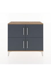 Arges Şifonyer 3 Raflı 4 Kapaklı 88x30x80 Çam-Antrasit