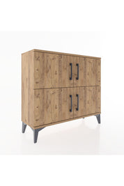 Arges Şifonyer 3 Raflı 4 Kapaklı 88x30x80 Çam-Çam