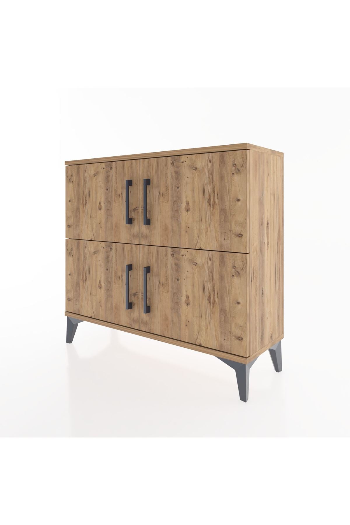 Arges Şifonyer 3 Raflı 4 Kapaklı 88x30x80 Çam-Çam