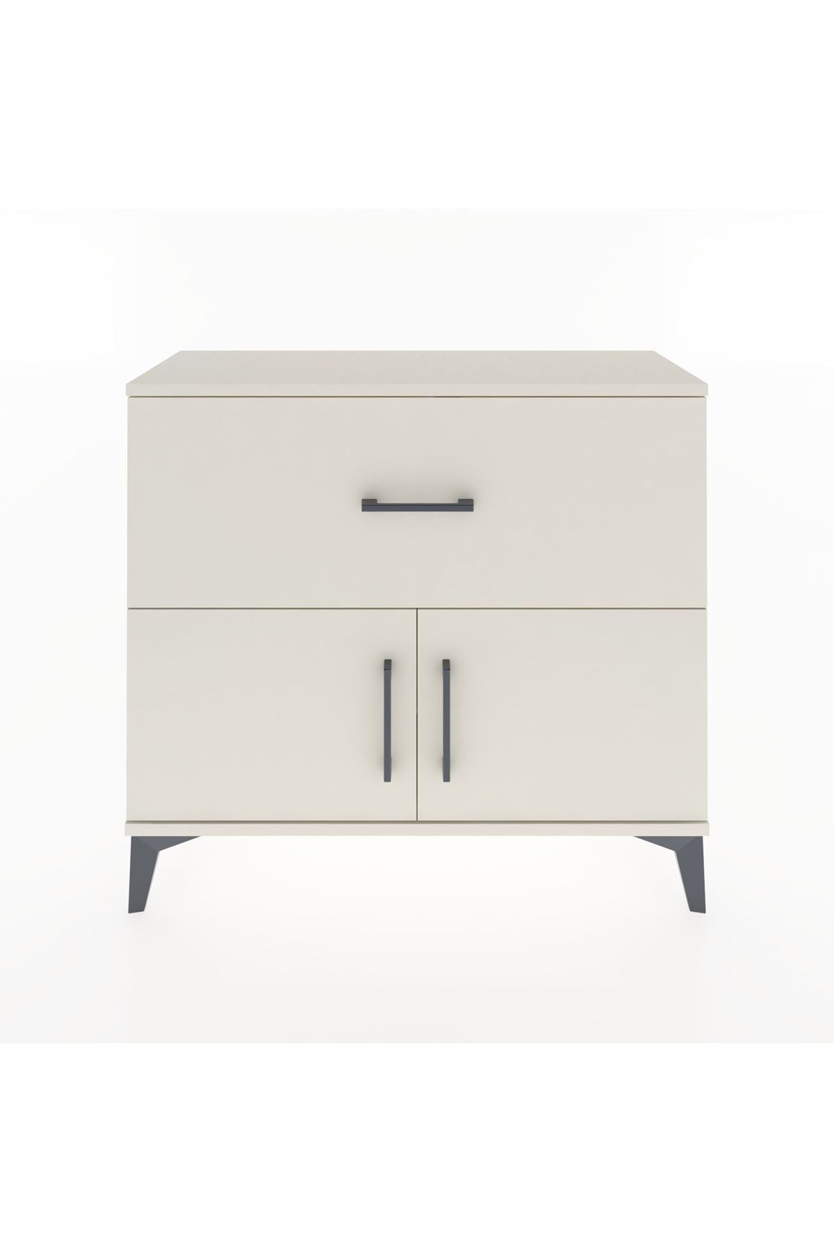 Arges Şifonyer Tek Raflı Tek Çekmeceli 2 Kapaklı 88x30x80 Aytaşı-Aytaşı