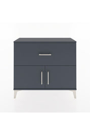 Arges Şifonyer Tek Raflı Tek Çekmeceli 2 Kapaklı 88x30x80 Antrasit-Antrasit