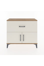 Arges Şifonyer Tek Raflı Tek Çekmeceli 2 Kapaklı 88x30x80 Çam-Aytaşı