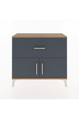 Arges Şifonyer Tek Raflı Tek Çekmeceli 2 Kapaklı 88x30x80