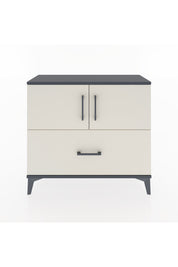 Arges Şifonyer 2 Raflı Tek Çekmeceli 2 Kapaklı 88x30x80 Antrasit-Aytaşı