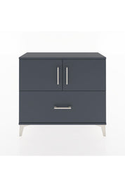 Arges Şifonyer 2 Raflı Tek Çekmeceli 2 Kapaklı 88x30x80 Antrasit-Antrasit