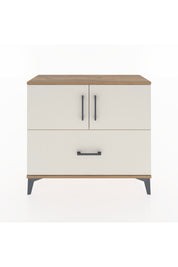 Arges Şifonyer 2 Raflı Tek Çekmeceli 2 Kapaklı 88x30x80 Çam-Aytaşı