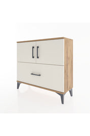 Arges Şifonyer 2 Raflı Tek Çekmeceli 2 Kapaklı 88x30x80 Çam-Aytaşı