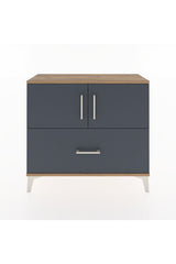 Arges Şifonyer 2 Raflı Tek Çekmeceli 2 Kapaklı 88x30x80