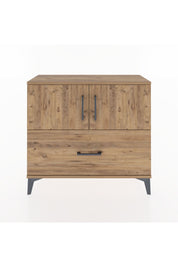 Arges Şifonyer 2 Raflı Tek Çekmeceli 2 Kapaklı 88x30x80 Çam-Çam