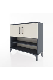 Arges Şifonyer 3 Raflı 2 Kapaklı 88x30x80 Antrasit-Aytaşı