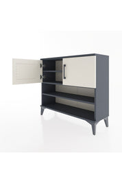 Arges Şifonyer 3 Raflı 2 Kapaklı 88x30x80 Antrasit-Aytaşı