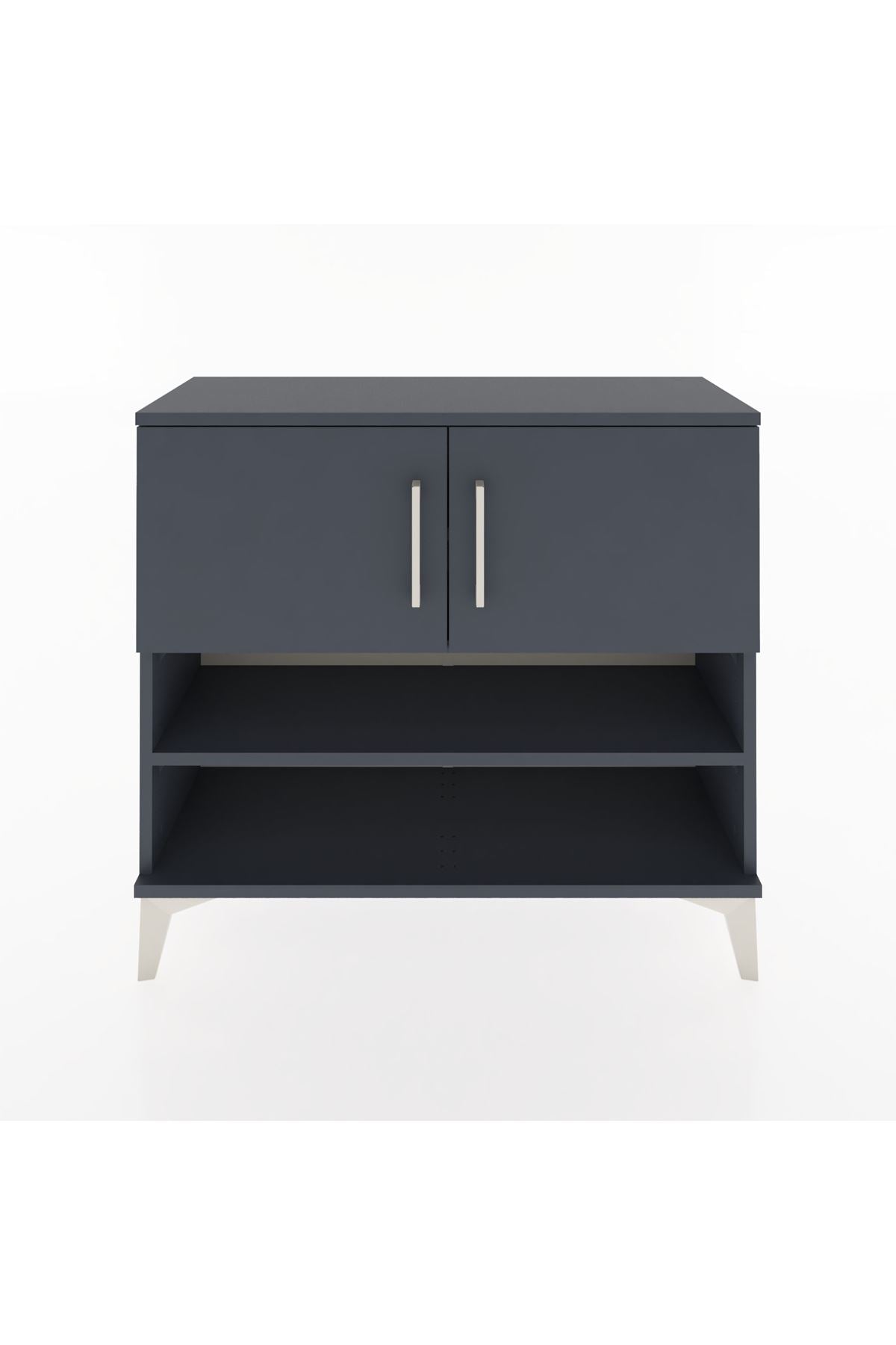 Arges Şifonyer 3 Raflı 2 Kapaklı 88x30x80 Antrasit-Antrasit