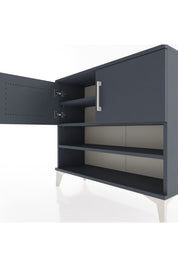 Arges Şifonyer 3 Raflı 2 Kapaklı 88x30x80 Antrasit-Antrasit