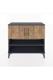 Arges Şifonyer 3 Raflı 2 Kapaklı 88x30x80 Antrasit-Çam