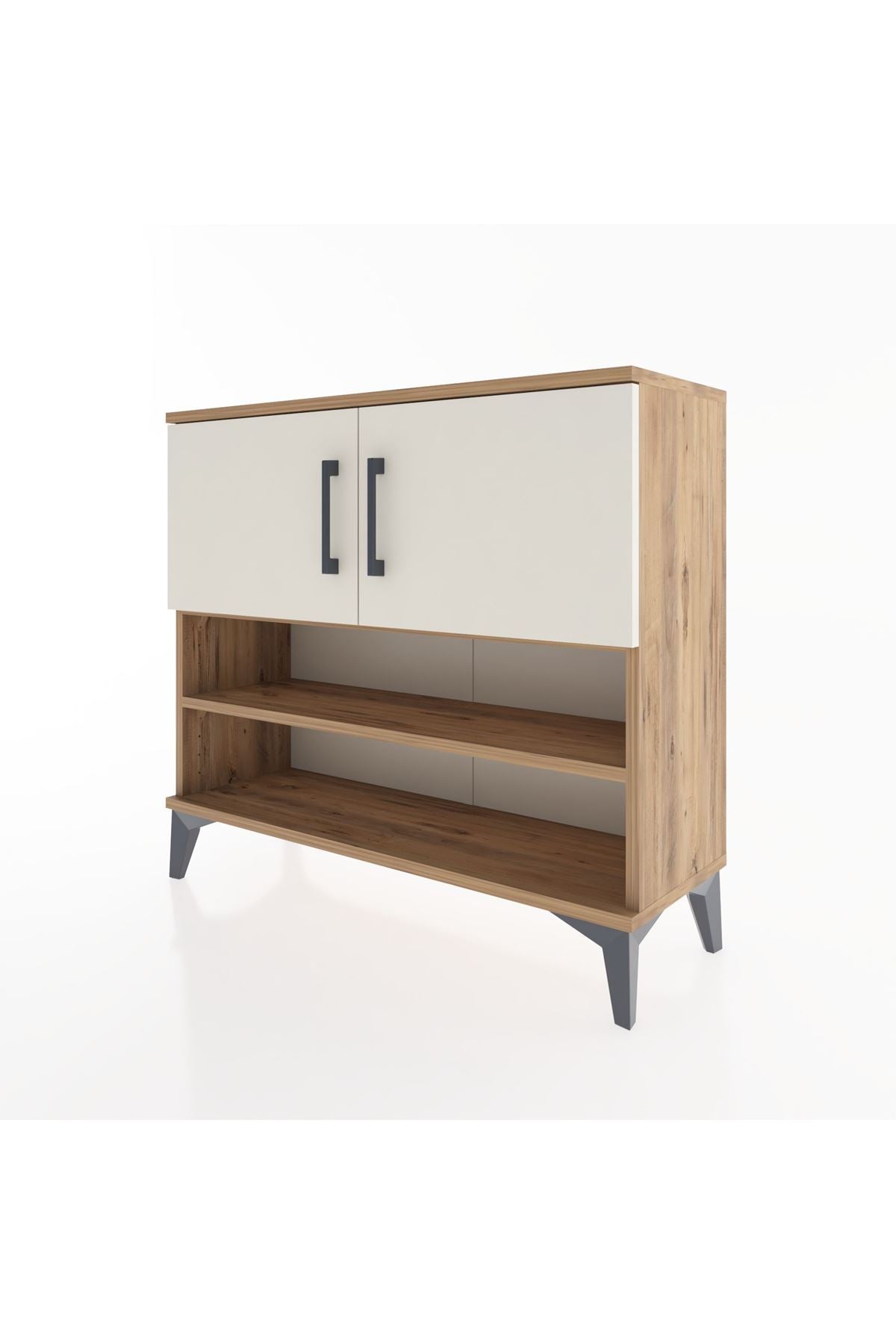 Arges Şifonyer 3 Raflı 2 Kapaklı 88x30x80 Çam-Aytaşı