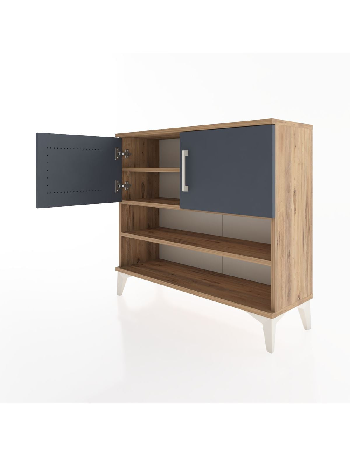 Arges Şifonyer 3 Raflı 2 Kapaklı 88x30x80 - S03M029V8A