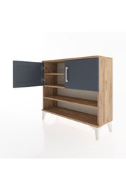 Arges Şifonyer 3 Raflı 2 Kapaklı 88x30x80 Çam-Antrasit