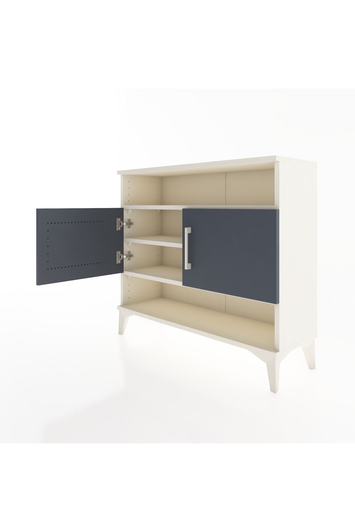 Arges Şifonyer 3 Raflı 2 Kapaklı 88x30x80 Aytaşı-Antrasit