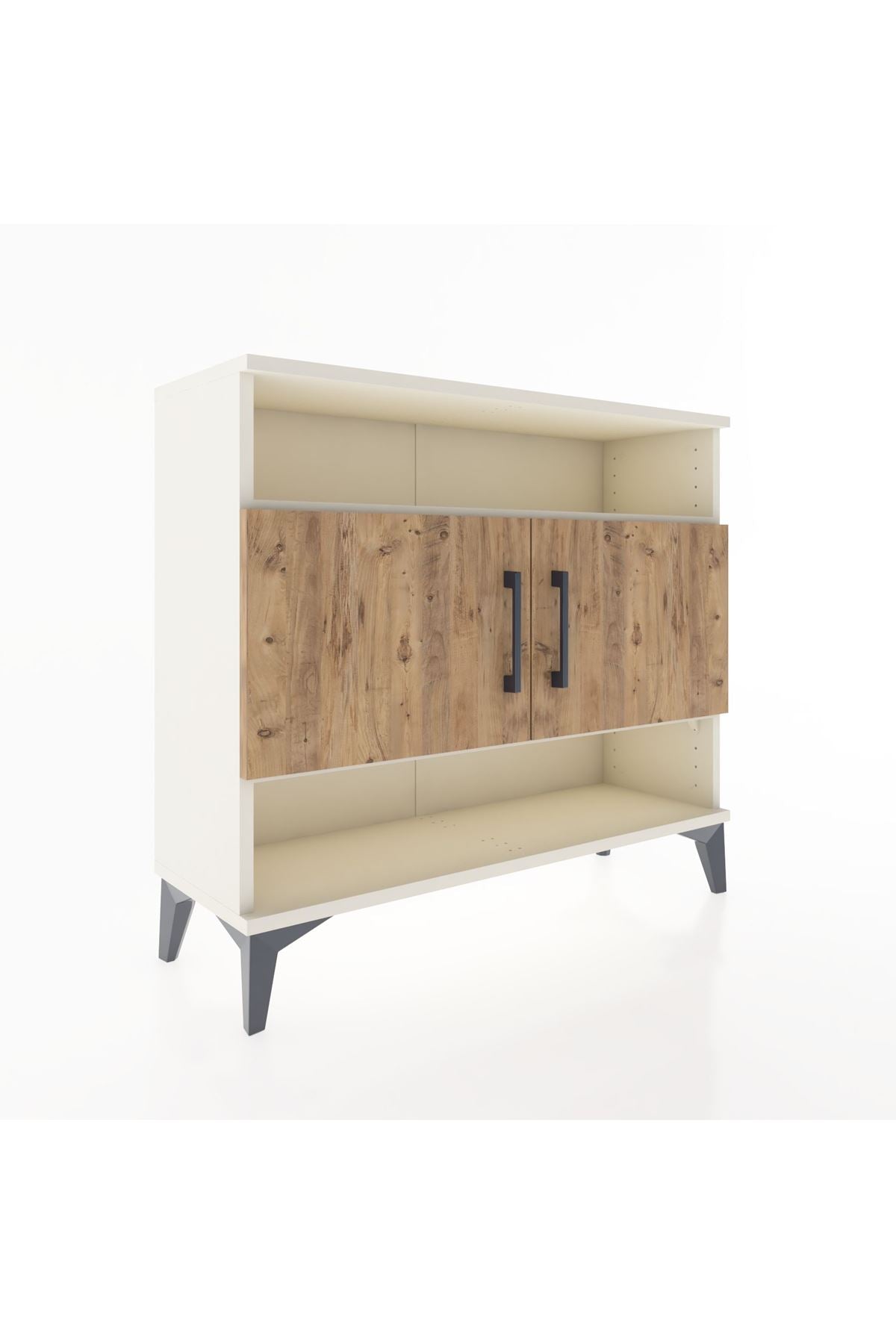 Arges Şifonyer 3 Raflı 2 Kapaklı 88x30x80 Aytaşı-Çam