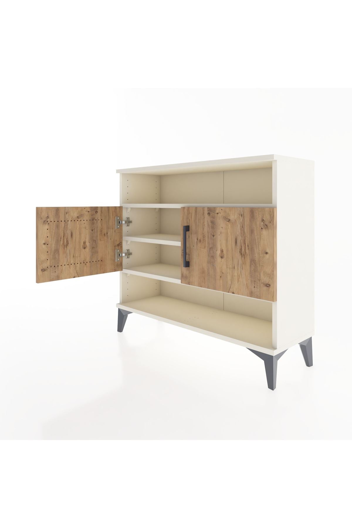 Arges Şifonyer 3 Raflı 2 Kapaklı 88x30x80 Aytaşı-Çam