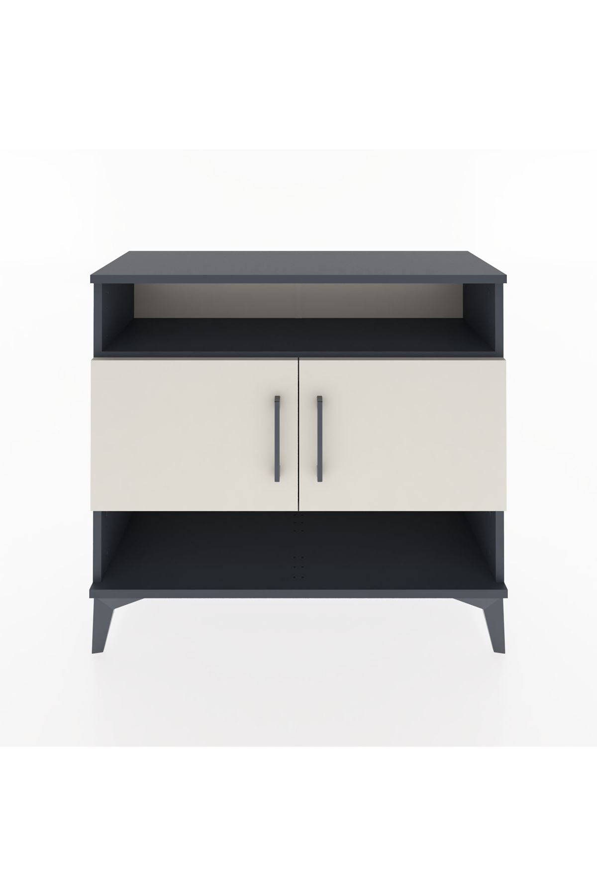 Arges Şifonyer 3 Raflı 2 Kapaklı 88x30x80 Antrasit-Aytaşı