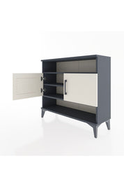 Arges Şifonyer 3 Raflı 2 Kapaklı 88x30x80 Antrasit-Aytaşı