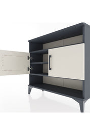 Arges Şifonyer 3 Raflı 2 Kapaklı 88x30x80 Antrasit-Aytaşı