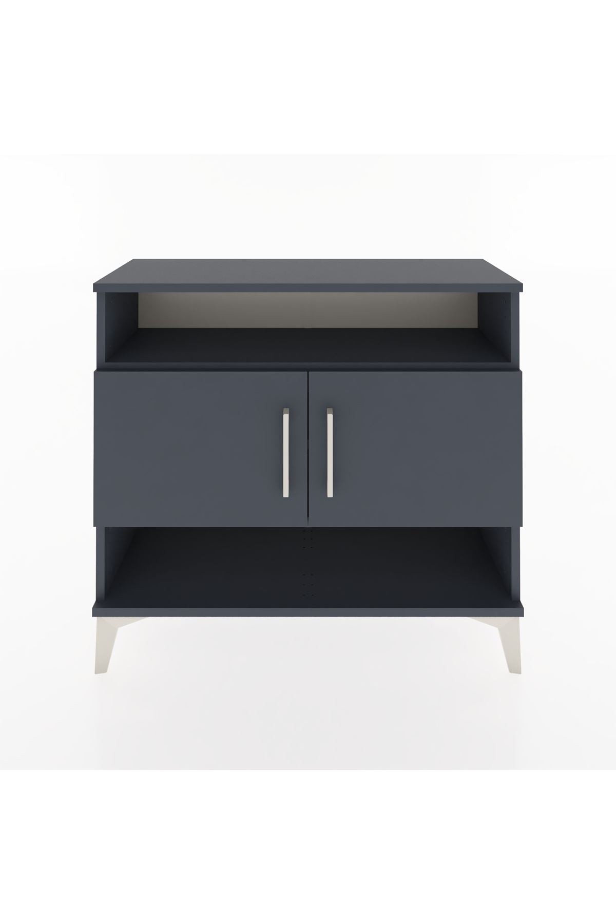 Arges Şifonyer 3 Raflı 2 Kapaklı 88x30x80 Antrasit-Antrasit