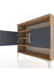 Arges Şifonyer 3 Raflı 2 Kapaklı 88x30x80 Çam-Antrasit